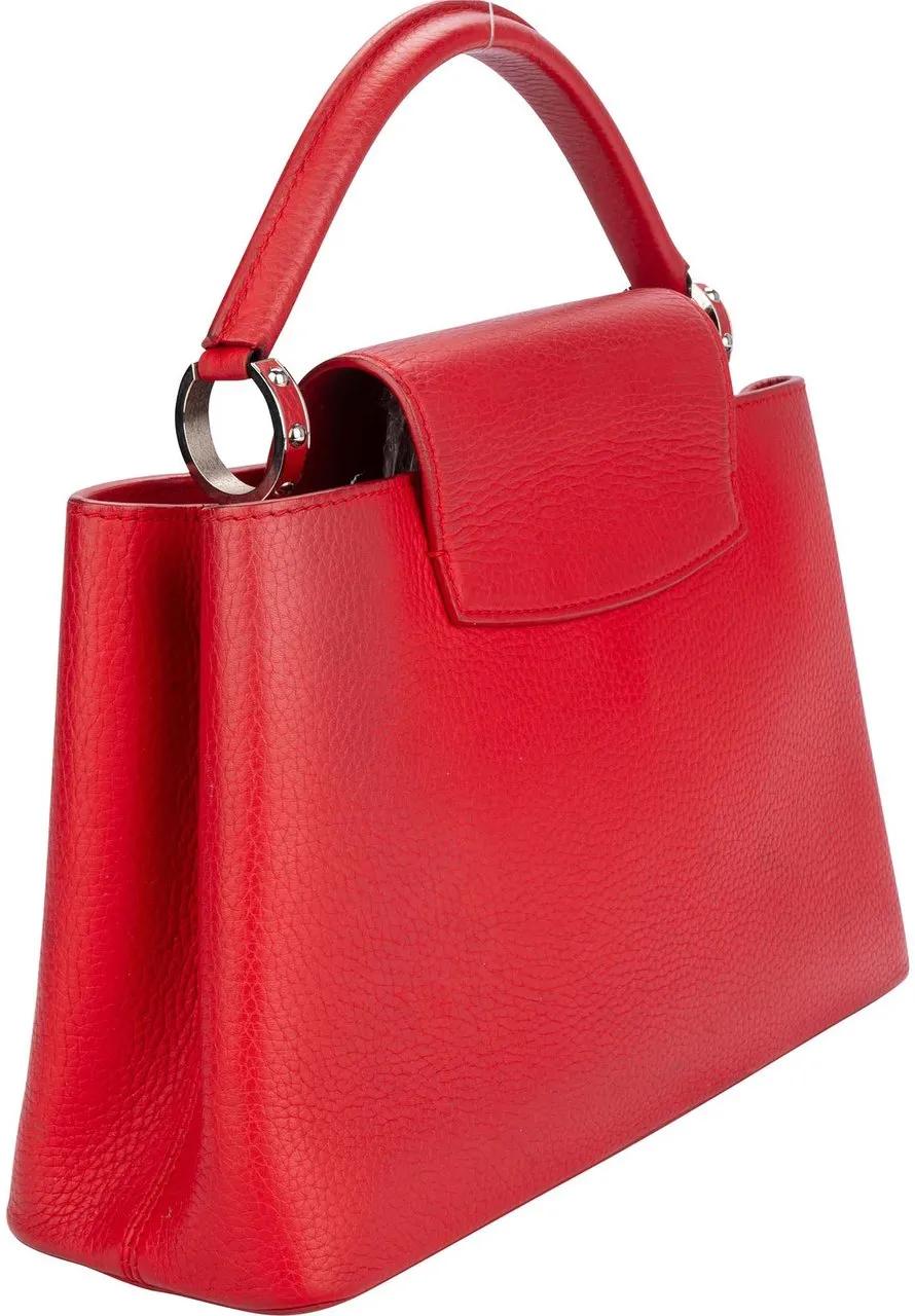 Thumbnail - Louis Vuitton Crossbody Bags - Louis Vuitton Red Leather Capucines PM Handbag - Gr. unisize - in Bunt - für Damen
