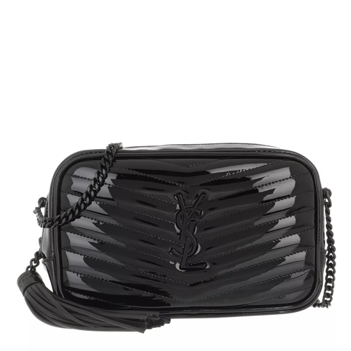 Saint Laurent Lou Mini Crossbody Bag Patent Leather Black Crossbody Bag