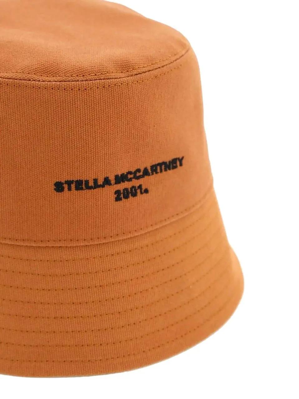 Thumbnail - Stella McCartney Caps & Mützen - Eco Cotton Logo Bucket Hat - Gr. 58 - in Braun - für Damen