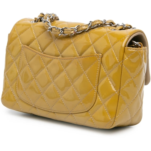 Chanel Sac à bandoulière 2014 Mini Rectangular Classic Patent Single Flap gelb (Image 2)