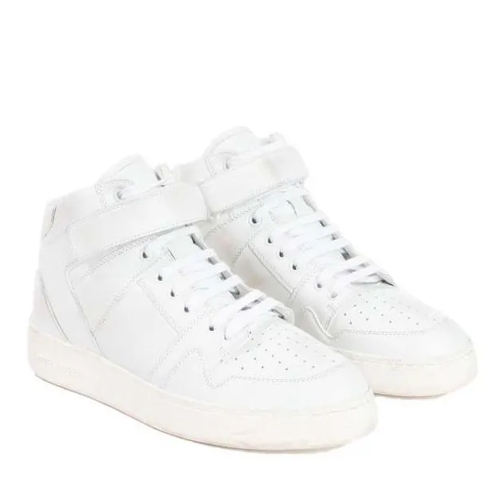 Saint Laurent Optical White Leather Jefferson Sneakers White låg sneaker