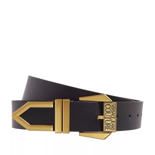 Versace Jeans Couture Cintura Belt Black Leren Riem