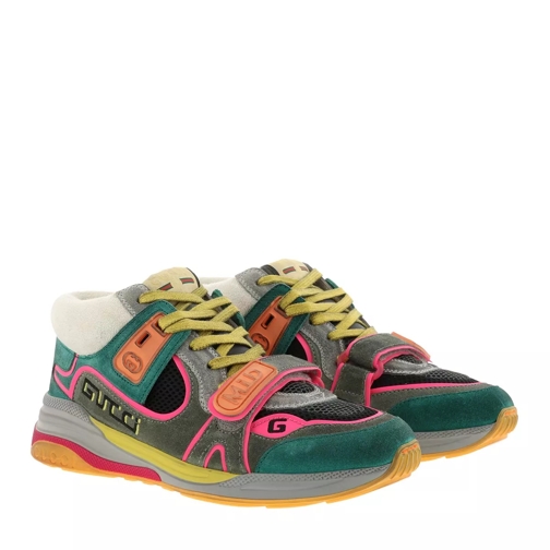 Gucci Ultrapace Mid Top Sneaker Leather Multi Low-Top Sneaker