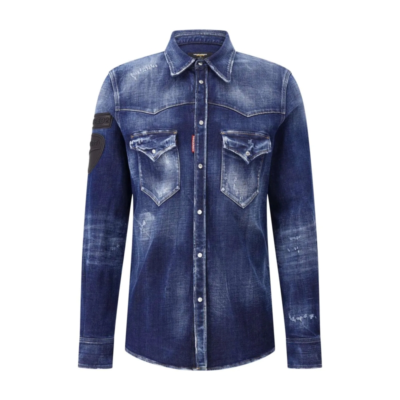 Dsquared2 Hemd Hemd aus Denim Blau