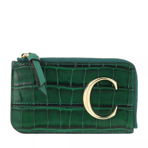 Chloé C Coin Purse Woodsy Green Card Case
