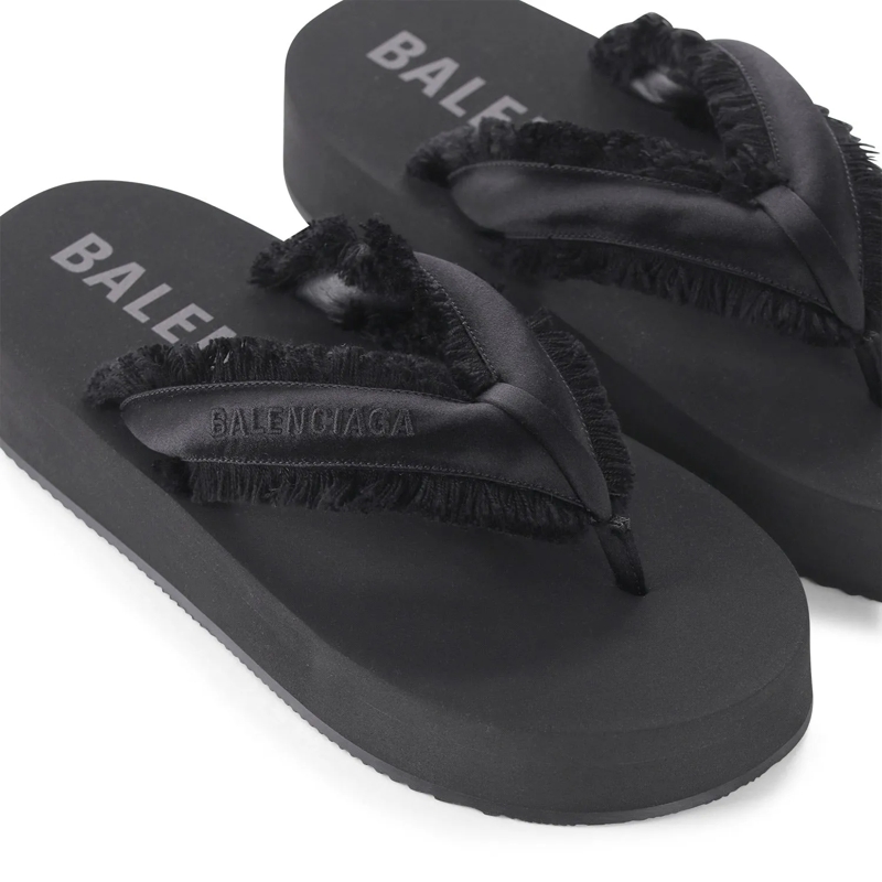 Balenciaga Schnürschuhe Sandale Jet Lag schwarz(Image 4)