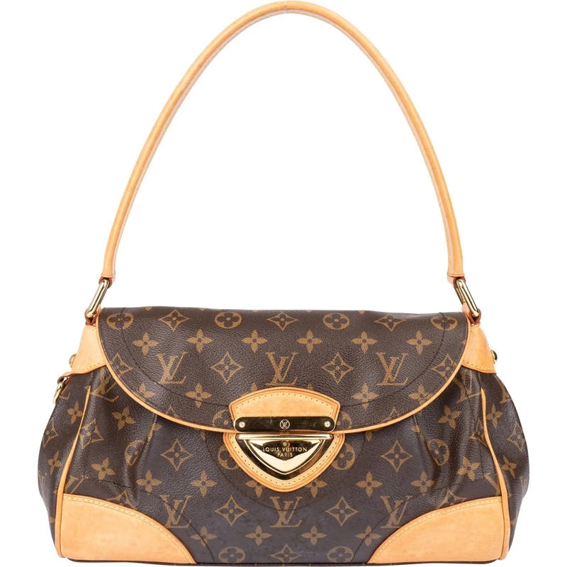 Louis Vuitton Schultertasche Louis Vuitton Canvas Monogram Beverly MM Shoulder  braun