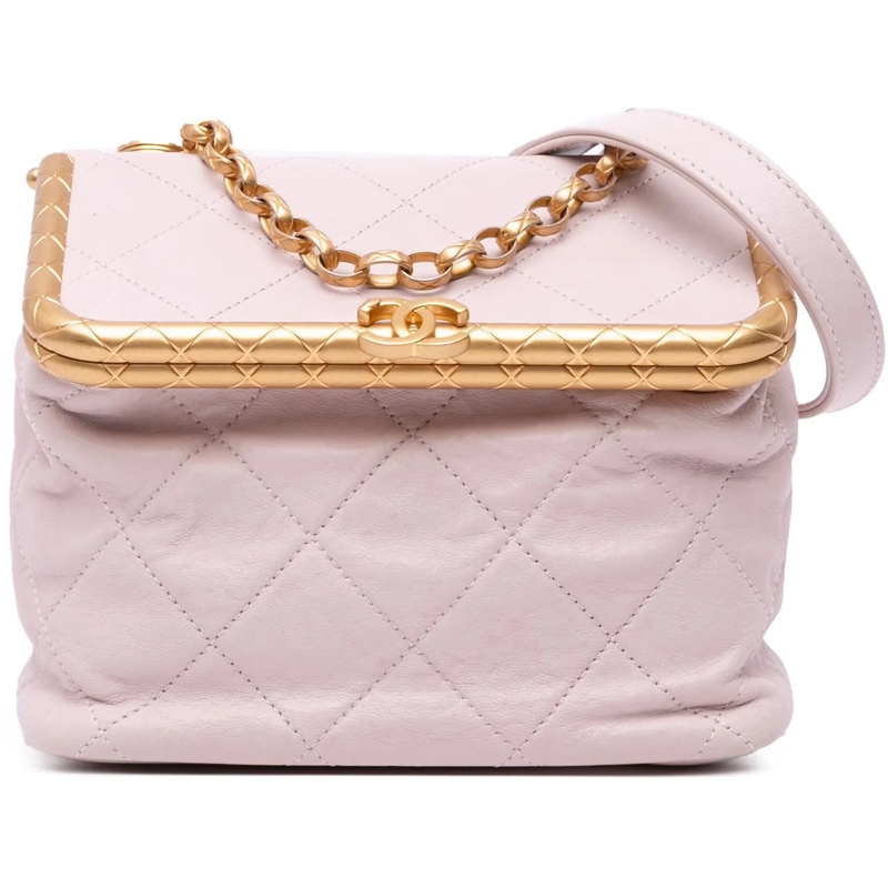 Chanel Schultertasche Quilted Lambskin My Crush Vanity Bag rose