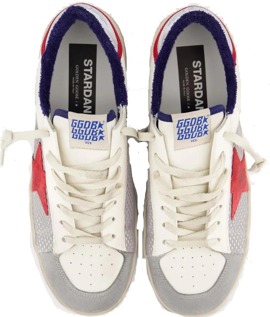 Thumbnail - Golden Goose Low-Top Sneaker - Heren Stardan Sneaker Wit/Grijs - Gr. 45 (EU) - in Beige - für Damen
