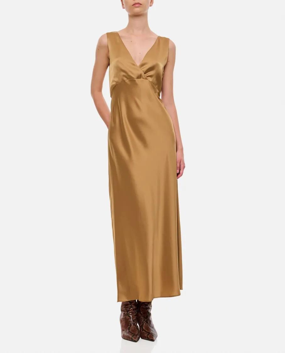 Max Mara - Lazio Silk Dress - Größe 42 - braun