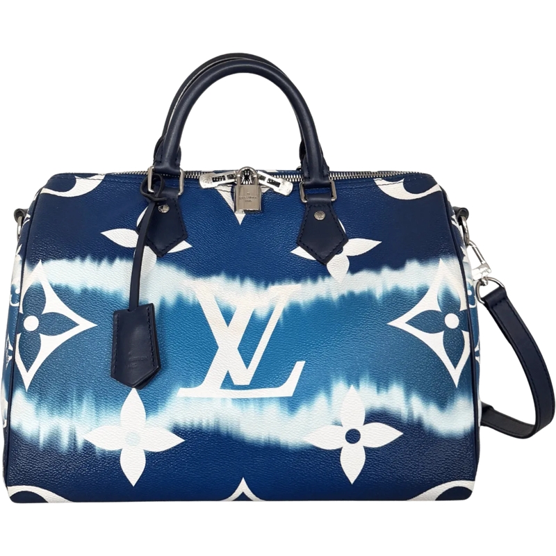 Louis Vuitton Schultertasche Louis Vuitton LV Escale Speedy 30 Bandouliere M451 blau