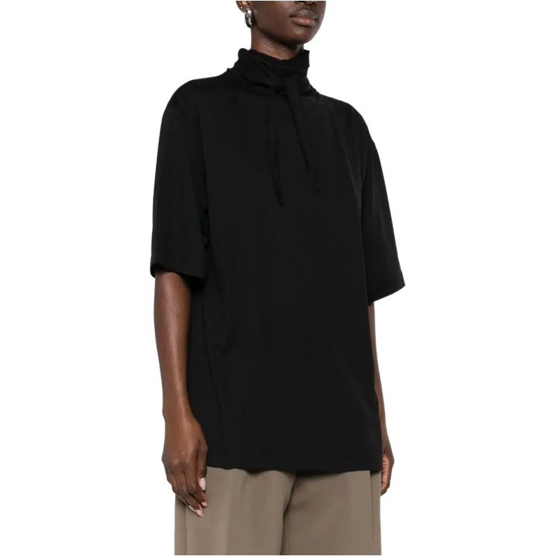 Lemaire T-Shirt T-shirt With Foulard Black schwarz