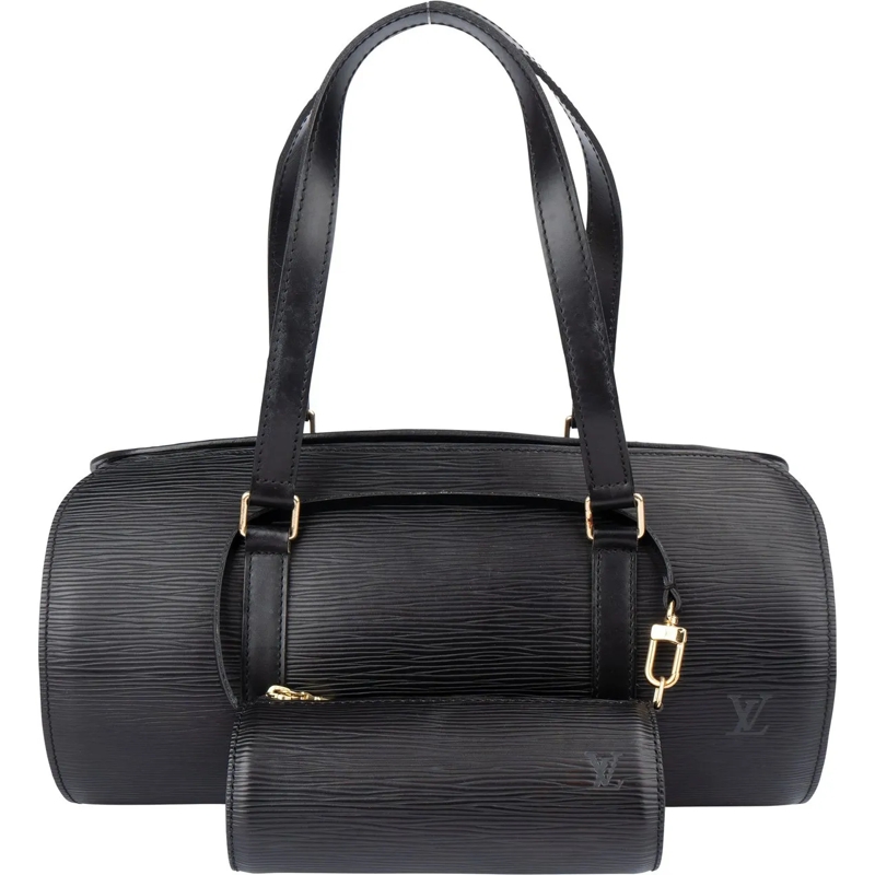 Louis Vuitton Schultertasche Louis Vuitton Noir Epi Leather Soufflot Set Handba braun