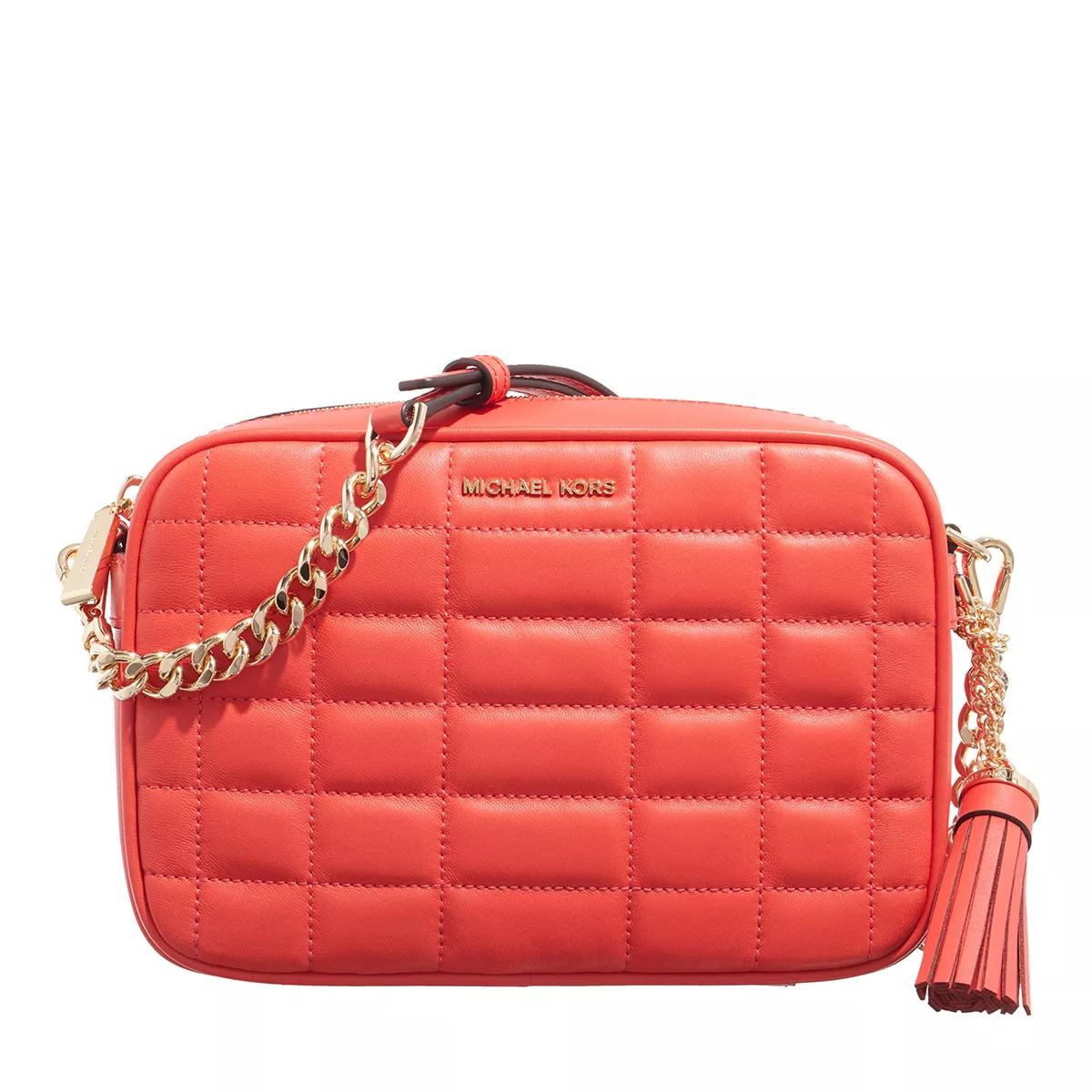 Michael Kors Jet Set Crossbody Bag Spiced Coral Crossbodytas