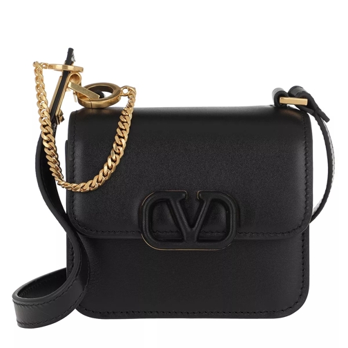 Valentino Garavani VSLING Mini Crossbody Bag Calfskin Black Crossbody Bag