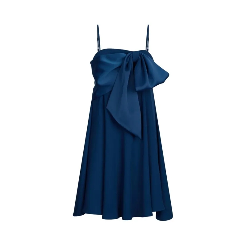 LIU JO Mini-jurk Sapphire Blue Dress With Fitted Bodice Black