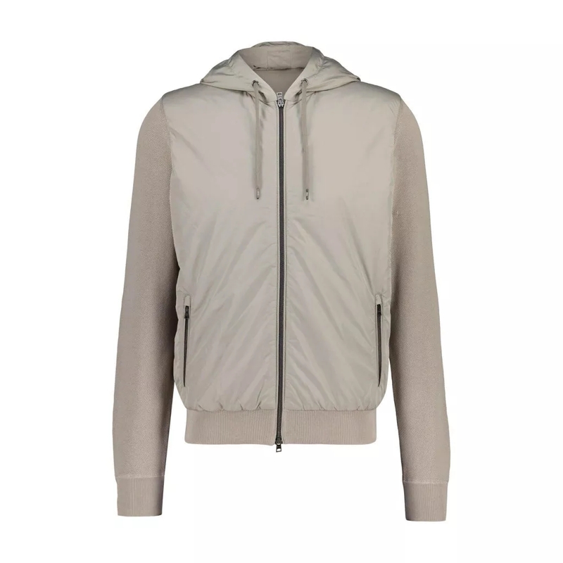 Herno Overgangsjas Jacke im Materialmix Braun