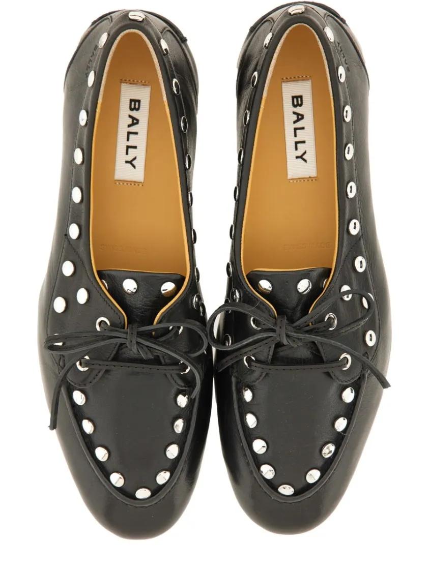 Thumbnail - Moccasin "Plume" With Delicate Bow Lace Detail - Gr. 39 (EU) - in Schwarz