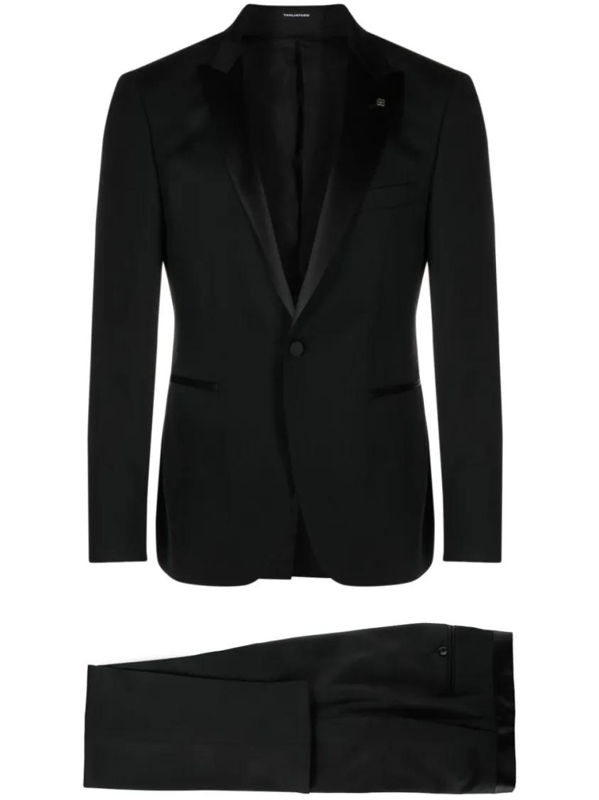 Tagliatore - Black Wool Dress Suit - Größe 50 - schwarz