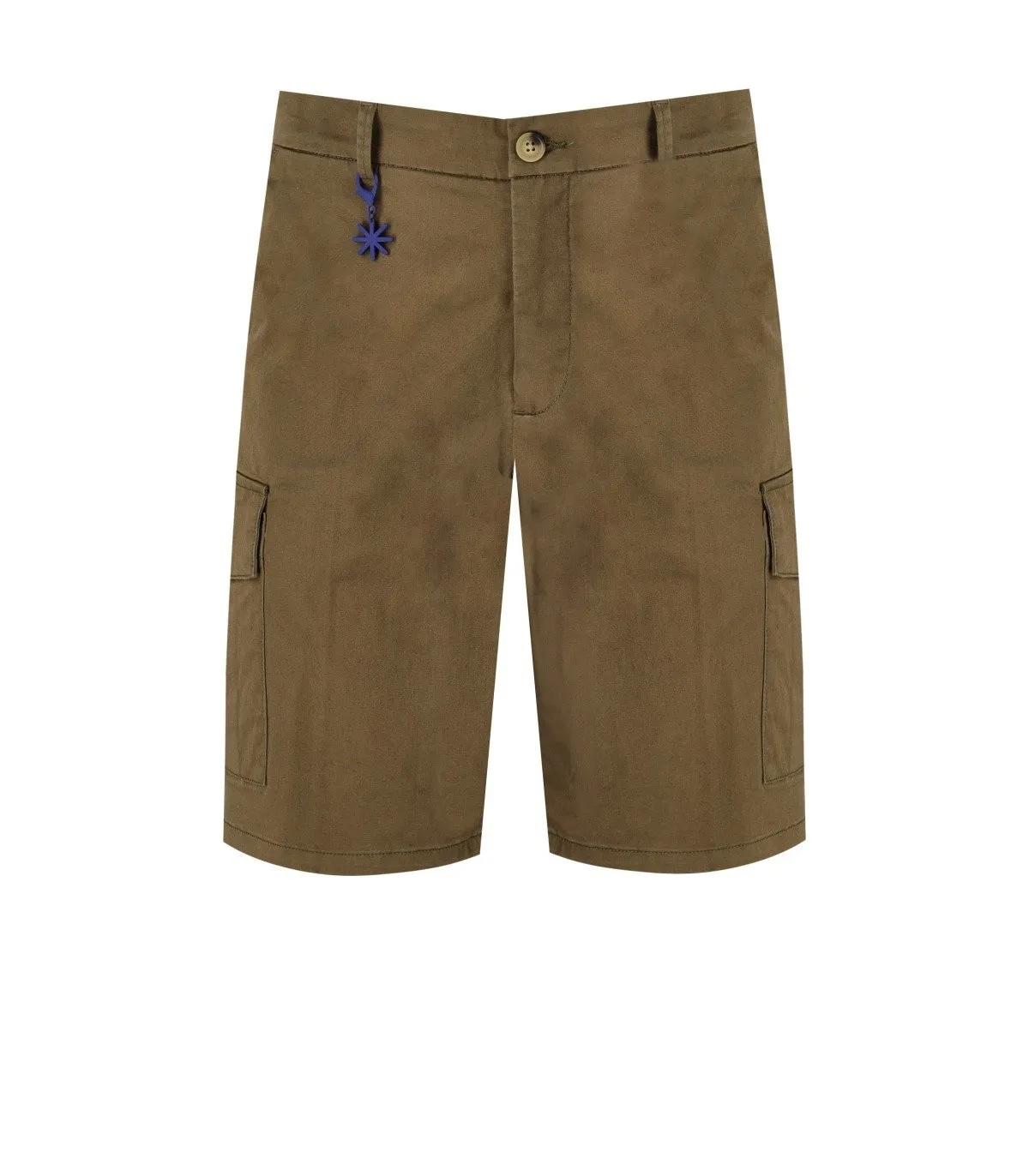 Manuel Ritz - MANUEL RITZ MNILITÄRGRÜNE CARGO BERMUDASHORTS - Größe XL - grün