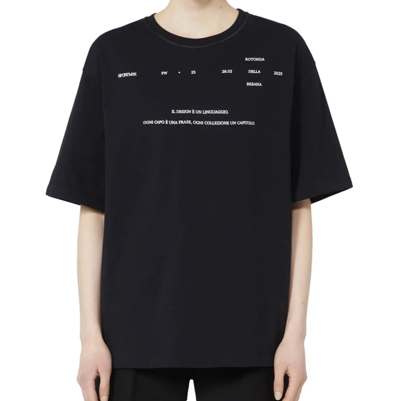 Sportmax T-Shirt T-Shirts And Polos Black schwarz