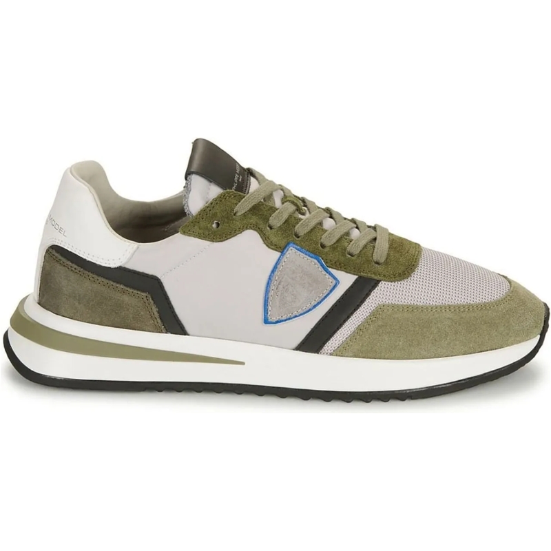 Philippe Model Lage-top sneaker Sneakers grijs khaki grau