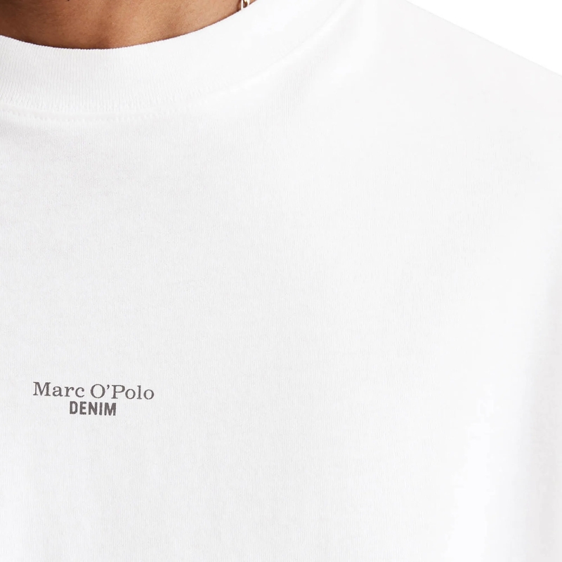 Marc O´Polo Hemd T-Shirt, SSL, Logo Print, Relax 1er Pack weiss(Image 4)