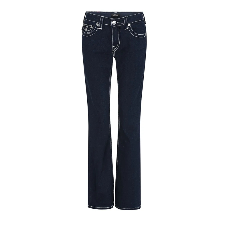 True Religion Jeans - Modell: Becca- Mid Rise- Dunkel gewaschene Jea blau(Image 3)