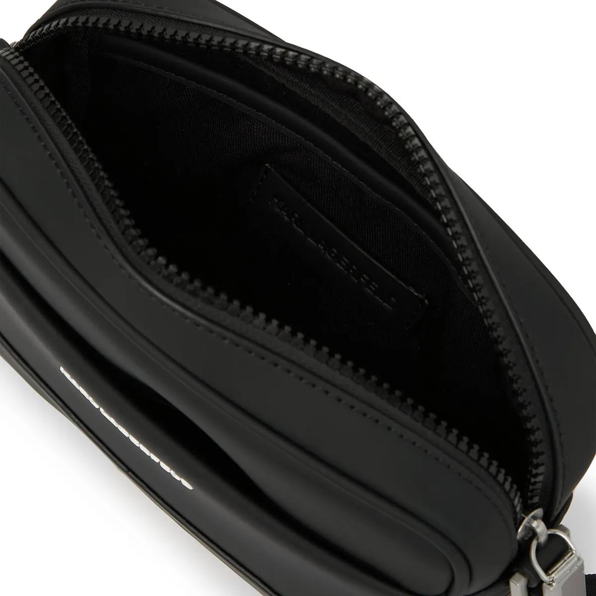 Thumbnail - Karl Lagerfeld Crossbody Bags - Kameratasche mit minimalistischem Logo - Gr. unisize - in Schwarz - für Damen