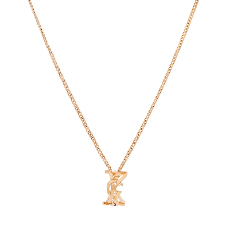 Saint Laurent Mittellange Halskette Cassandre Chain Necklace Gold