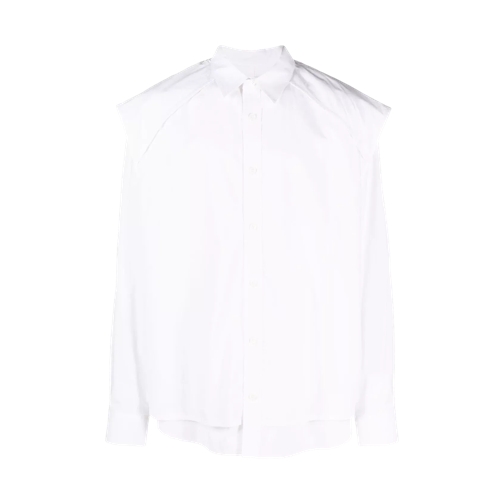 Juun.J Hemd mit Layering white white 