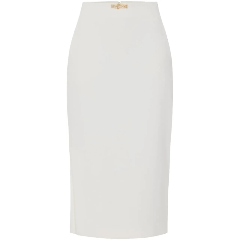 Elisabetta Franchi Jupe midi Skirts Ivory weiß