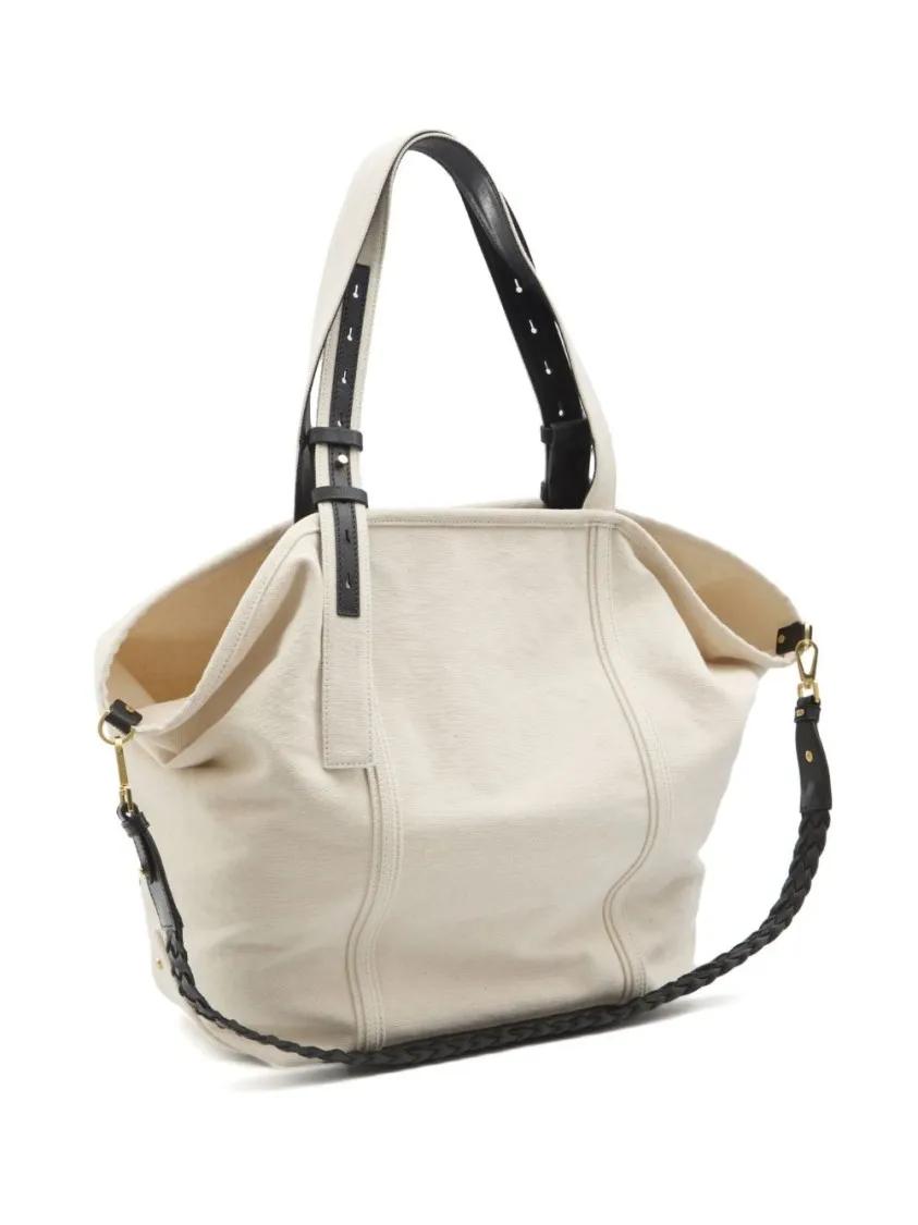 Golden Goose Shoppers & Totes Beige Tote Bag With Logo in beige