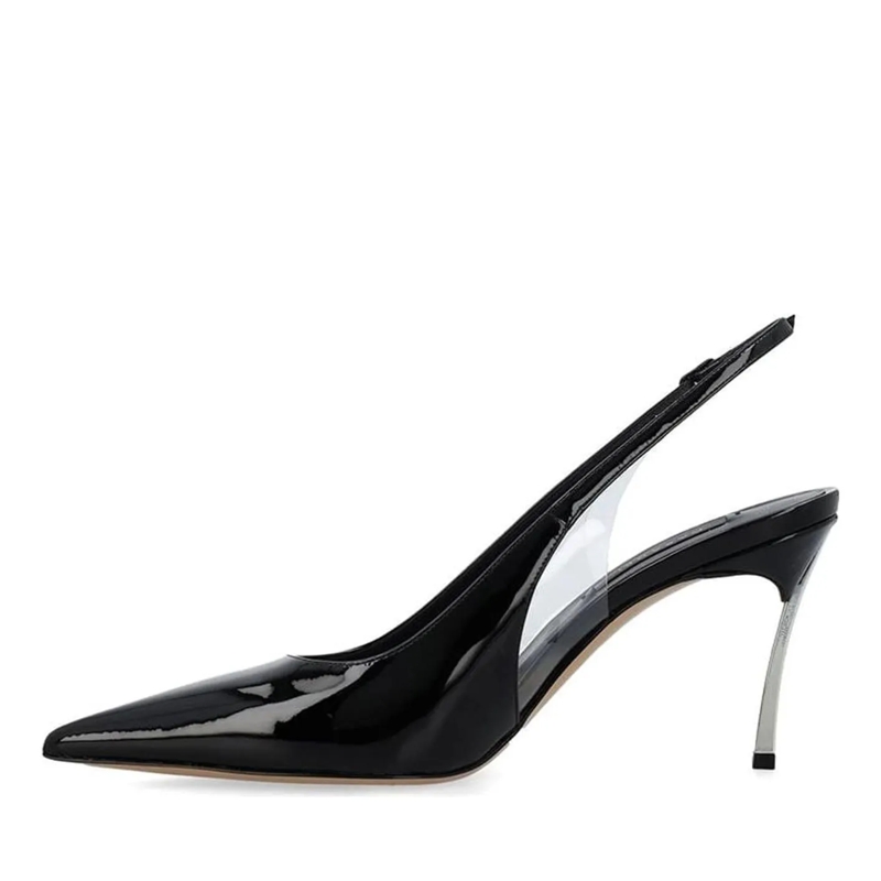 Casadei Low-Top-Sneaker High Heels Black mehrfarbig