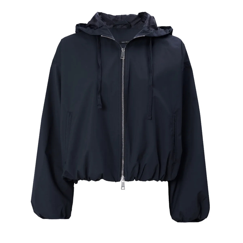 True Religion Übergangsjacke - Lange Ärmel- Oversize-Schnitt- Balloon-Ärmel- blau