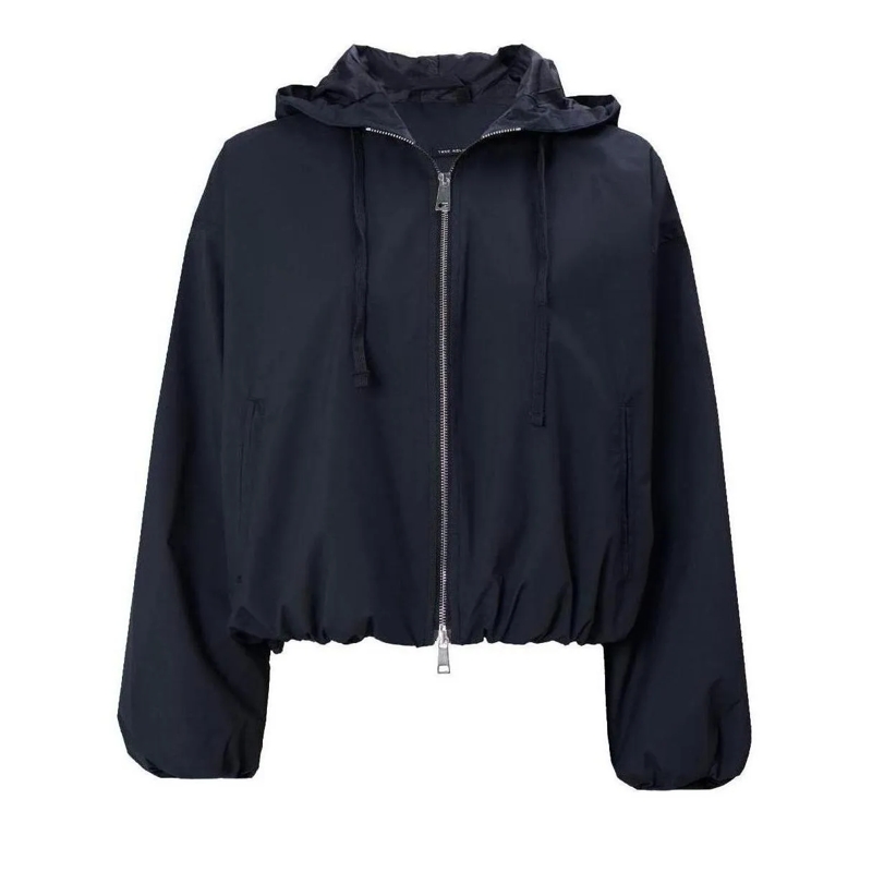 True Religion Übergangsjacke - Lange Ärmel- Oversize-Schnitt- Balloon-Ärmel- blau