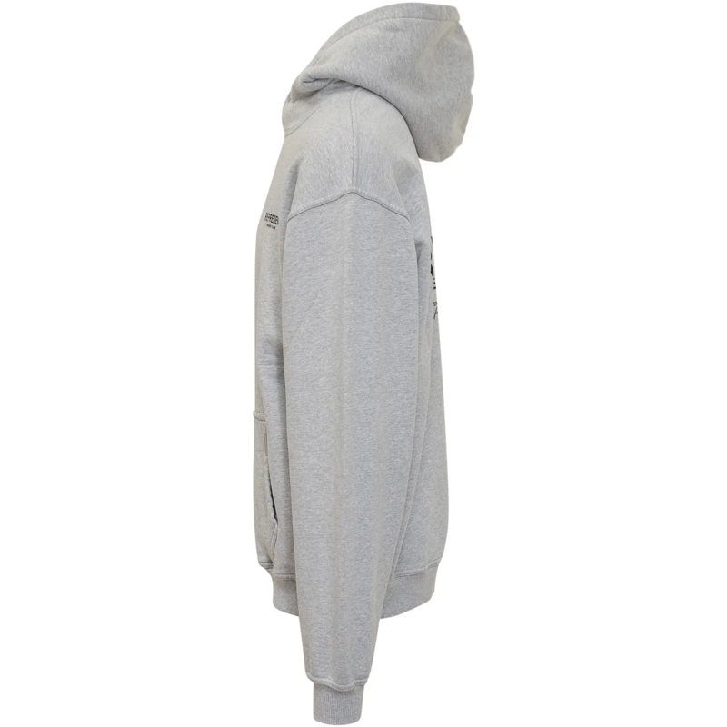 Represent  Felpa Con Cappuccio E Logo Ricamato grau(Image 3)