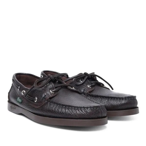 Paraboot Barth' Brown Leather Loafers Black Mocassin