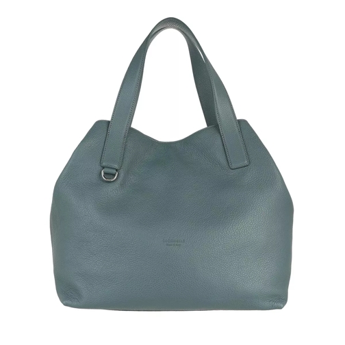 Coccinelle Mila Handbag Grainy Leather Shark Grey Shoppingväska
