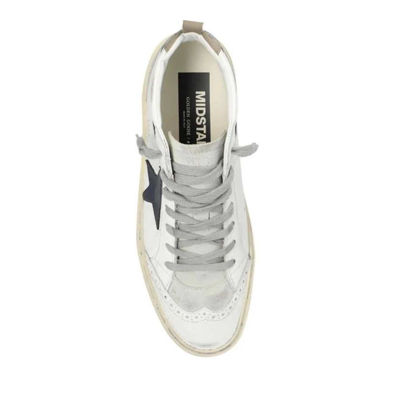 Golden Goose High-Top-Sneaker Mid Star High-Top Leather Sneakers White(Image 14)