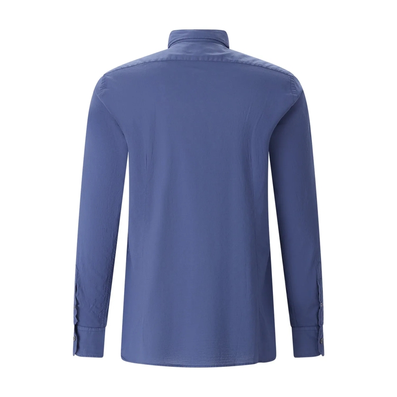 Fedeli Chemise Hemd aus Baumwolle blau(Image 5)