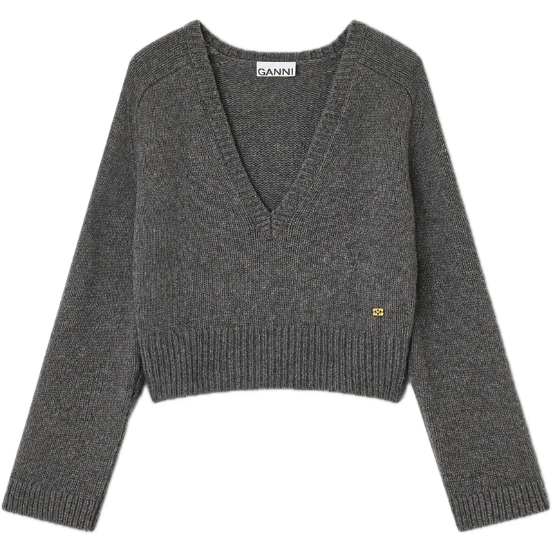 GANNI  pull grijs grau