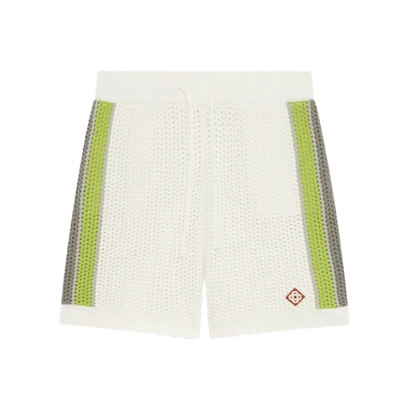 Casablanca Hose Streifen Bowling Shorts green/white green/white
