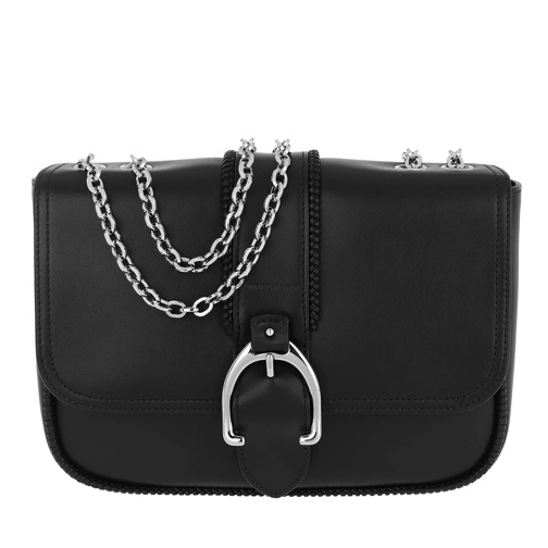 Longchamp Paris Shoulder Bag Leather Black Crossbody Bag