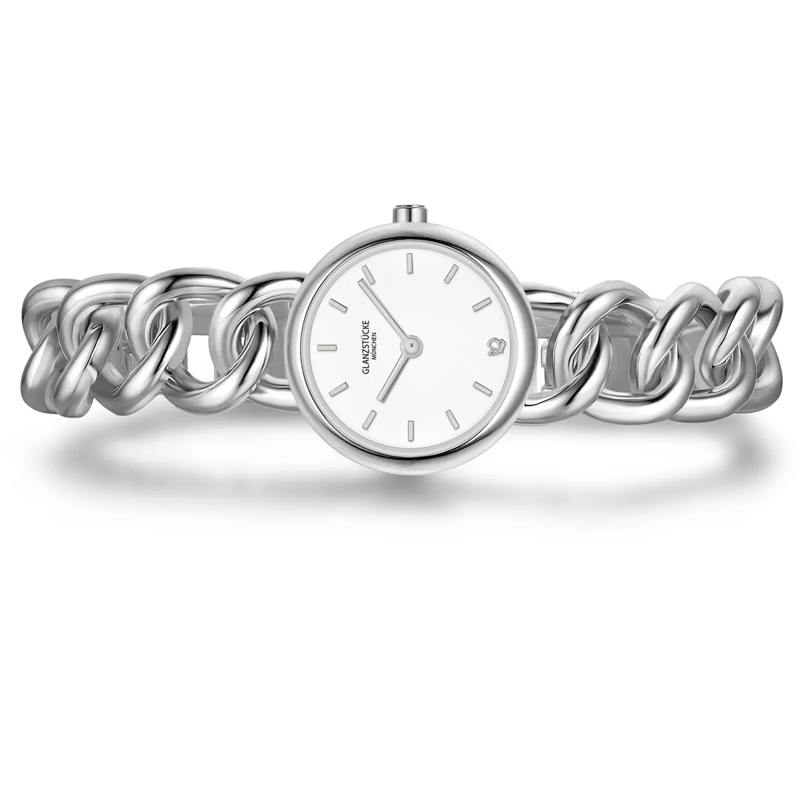 Glanzstücke München Automatikuhr Damen Armbanduhr Metall-Legierung silber(Image 3)