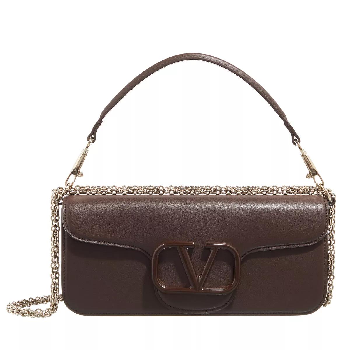 Valentino Locò Leather Shoulder Bag KG8 Fondant