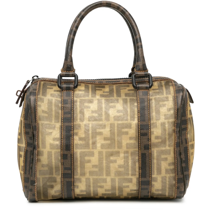 Fendi Tote Zucca Mesh Boston Bag braun