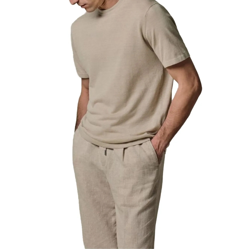 PROFUOMO T-Shirt Profuomo T-shirt Crew Neck Ss T-shirts Beige Ppxt1 beige(Image 3)