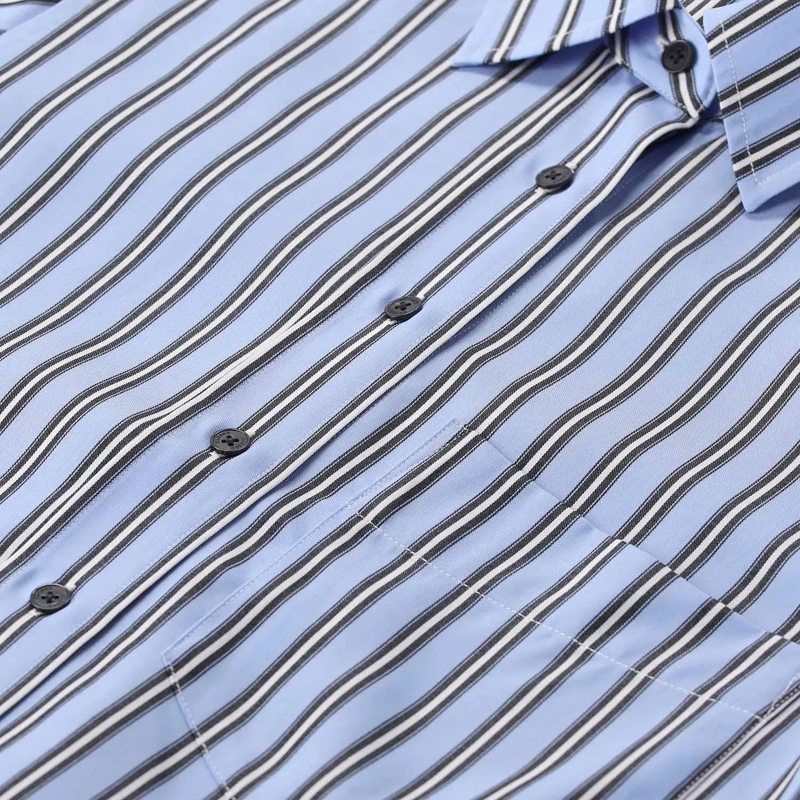 Closed Bluse Gestreifte Hemdbluse blau(Image 3)