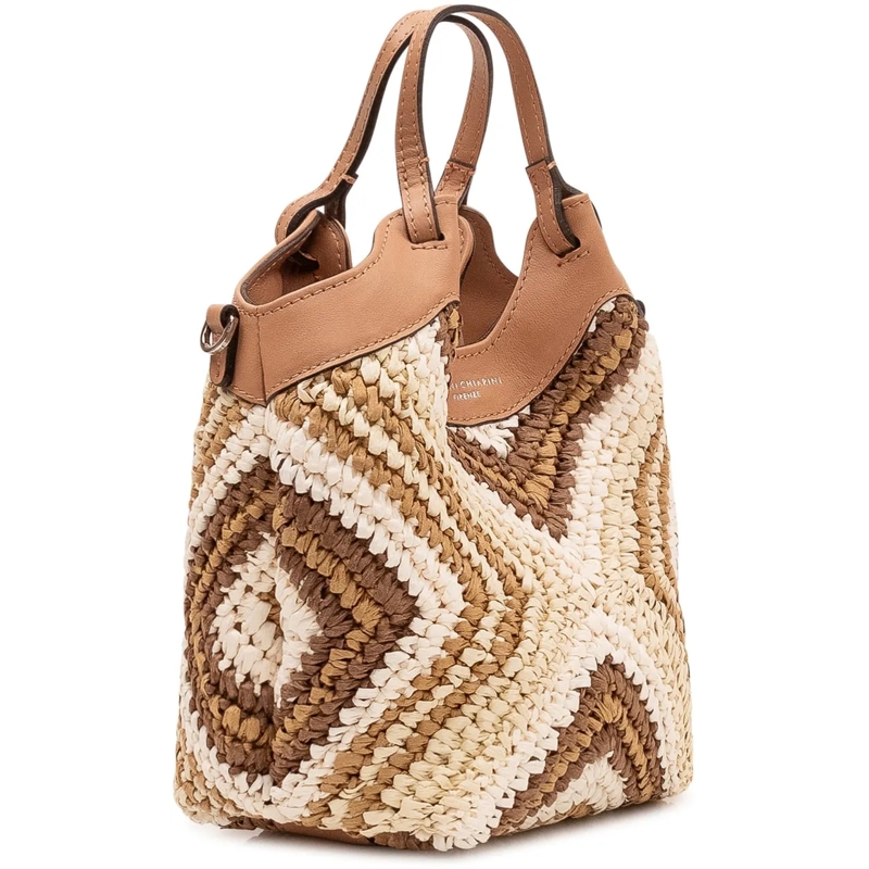 Gianni Chiarini Tote Borsa Dua Intrecciata con Manici beige(Image 3)